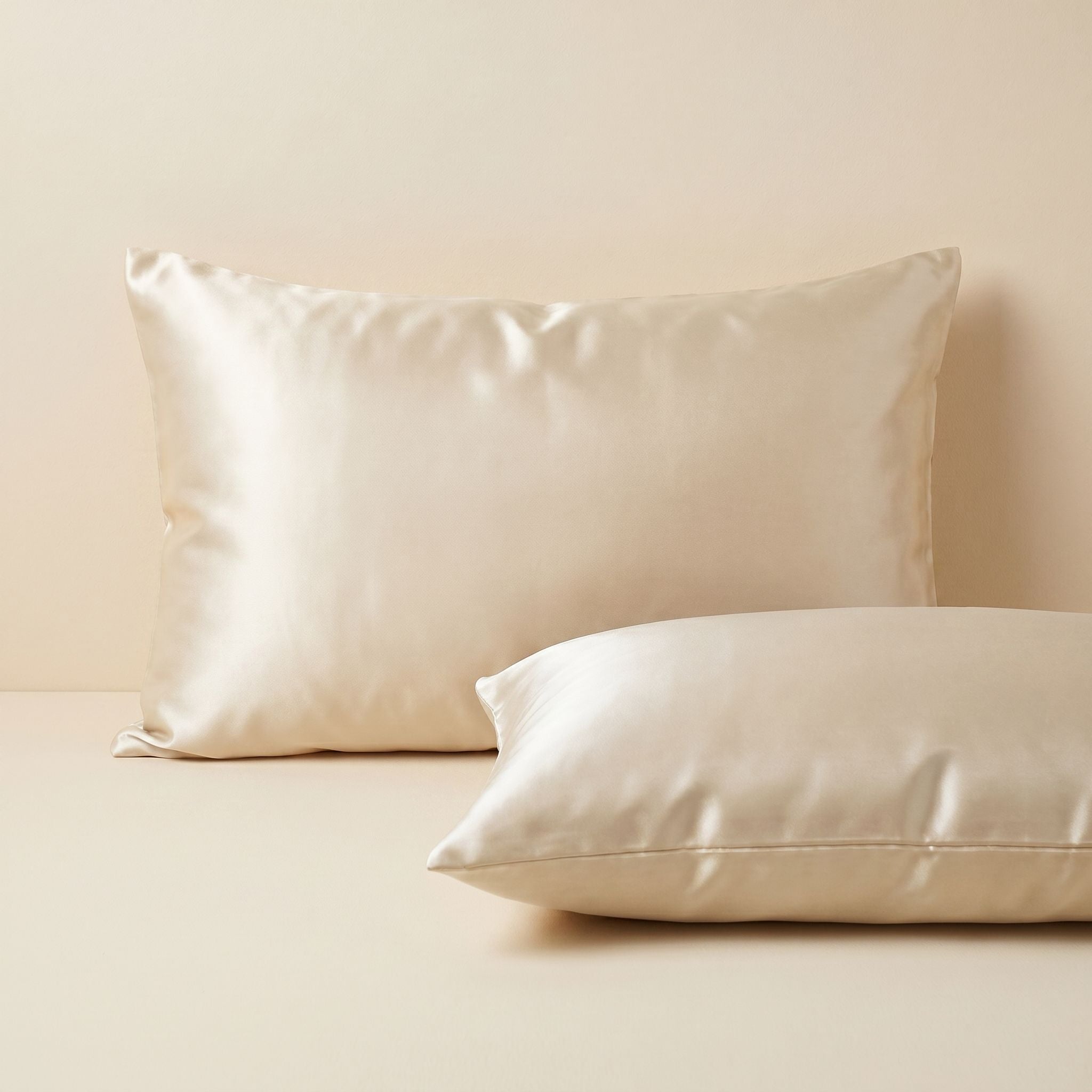 The Silk Pillowcase Duo — Mulberry Beauty Sleep Set