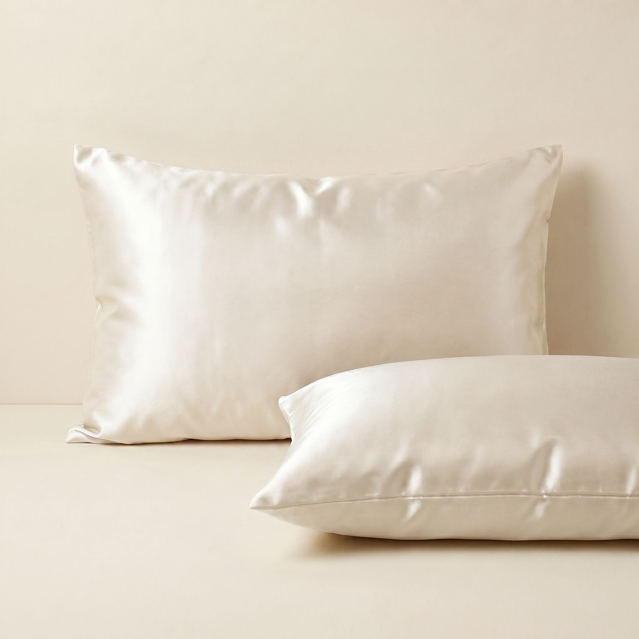 The Silk Pillowcase Duo — Mulberry Beauty Sleep Set