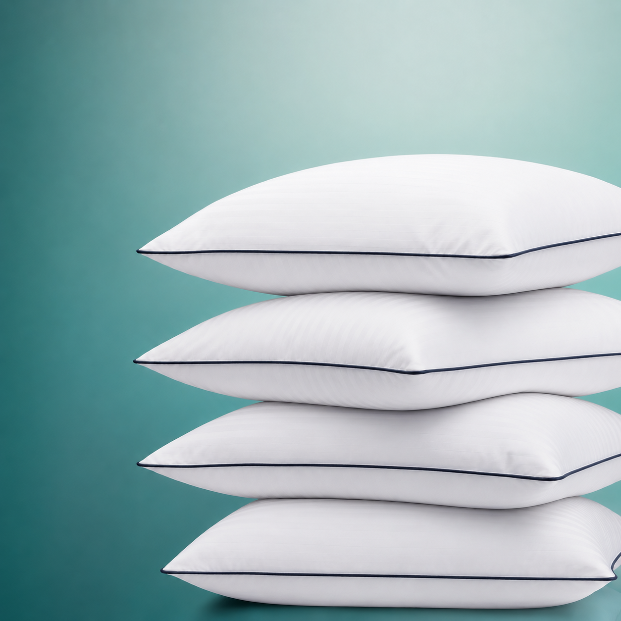 Hotel Quality White Goose Feather Pillow Twin Pack
