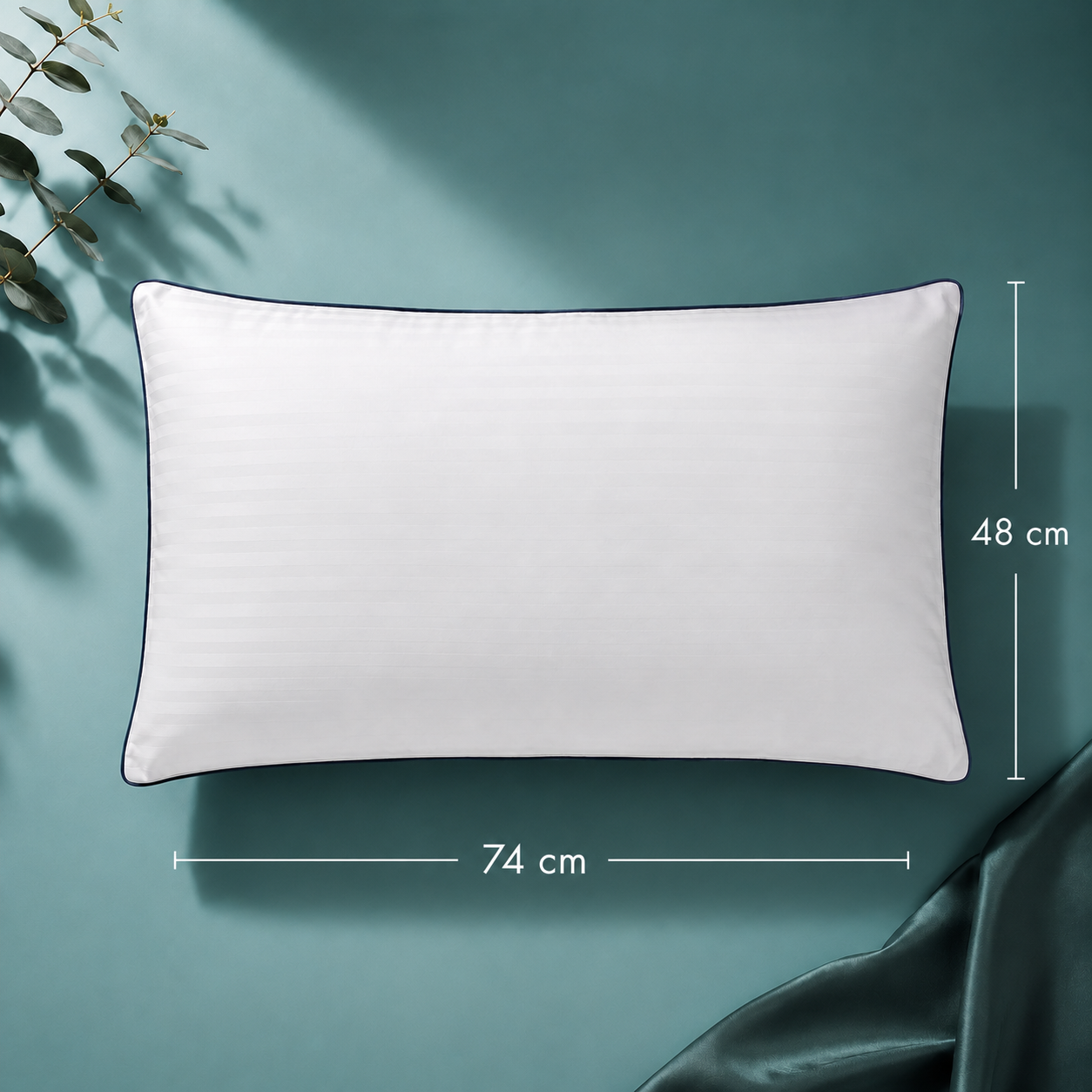 Hotel Quality White Goose Feather Pillow Twin Pack