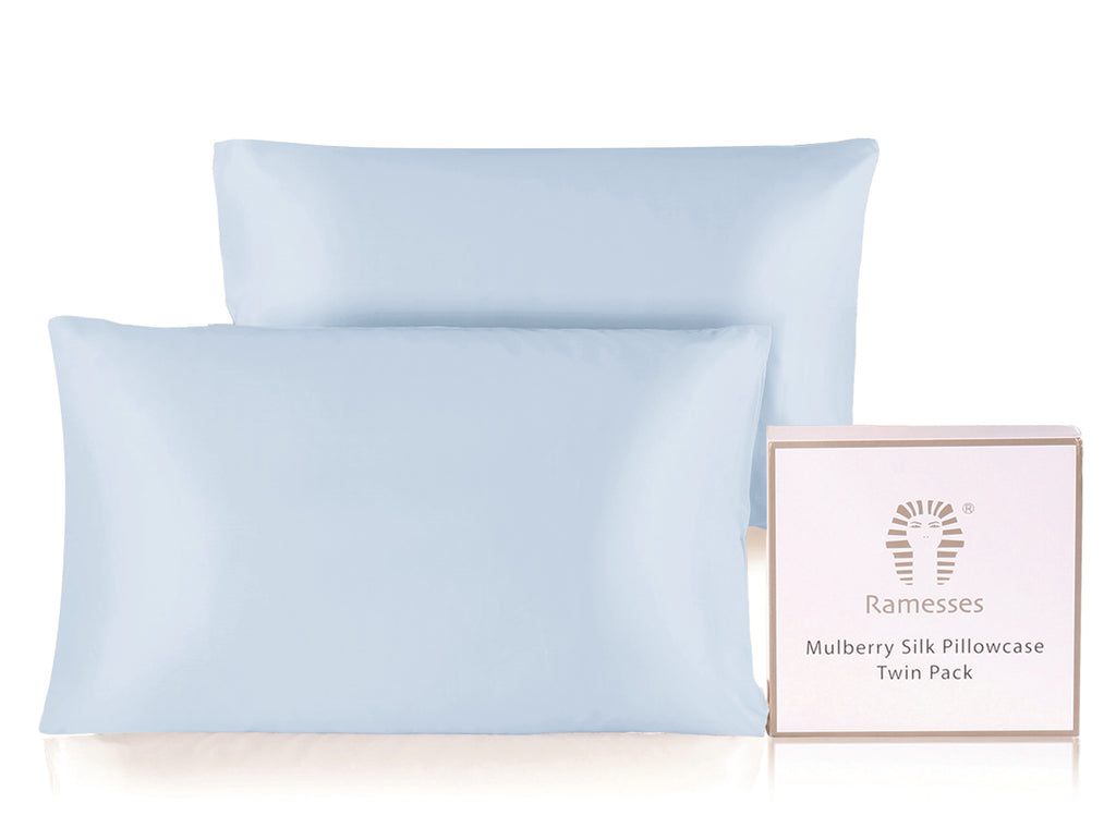 The Silk Pillowcase Duo — Mulberry Beauty Sleep Set