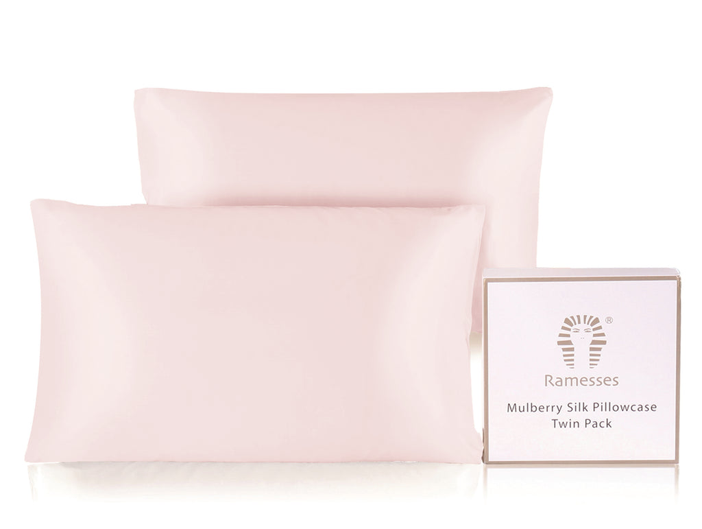 The Silk Pillowcase Duo — Mulberry Beauty Sleep Set