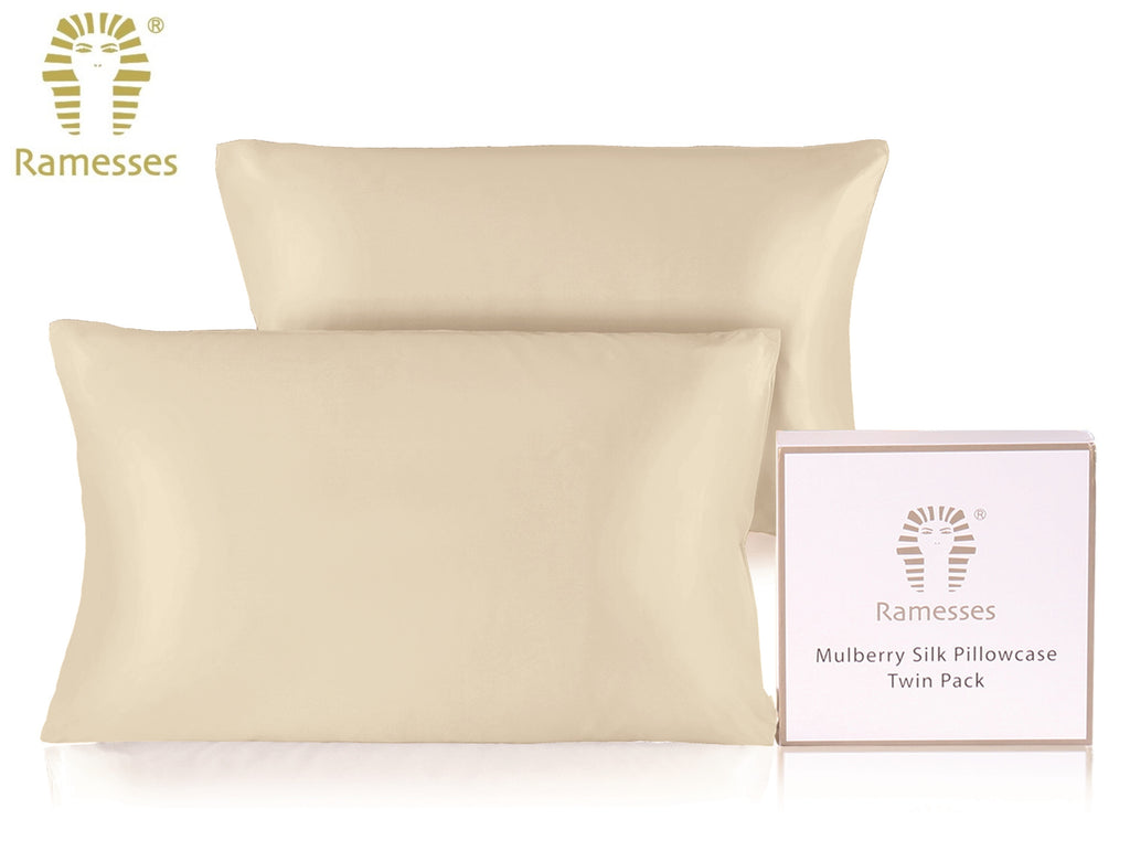 The Silk Pillowcase Duo — Mulberry Beauty Sleep Set
