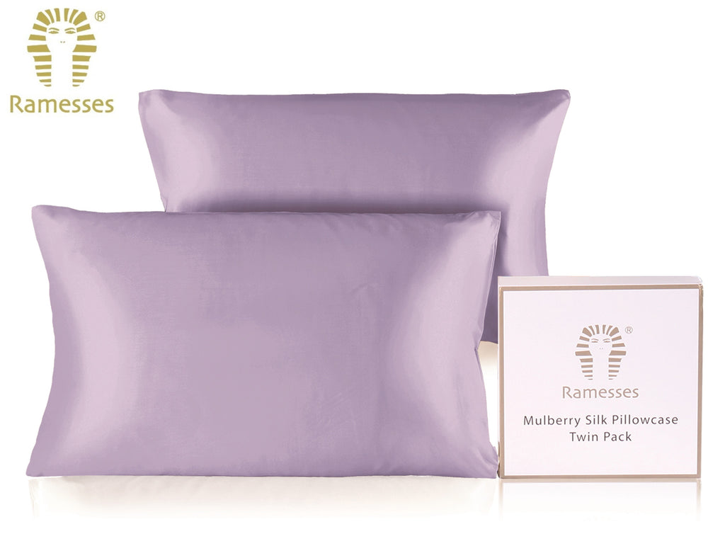 The Silk Pillowcase Duo — Mulberry Beauty Sleep Set