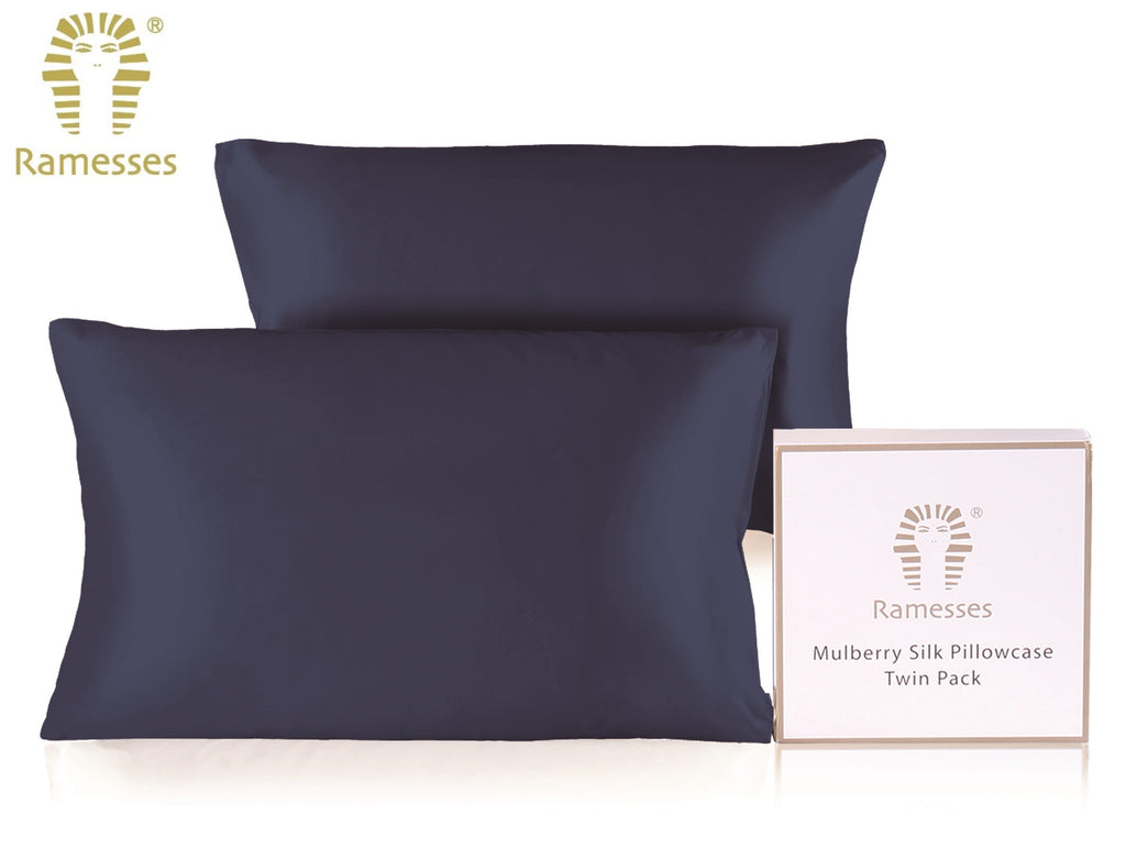 The Silk Pillowcase Duo — Mulberry Beauty Sleep Set