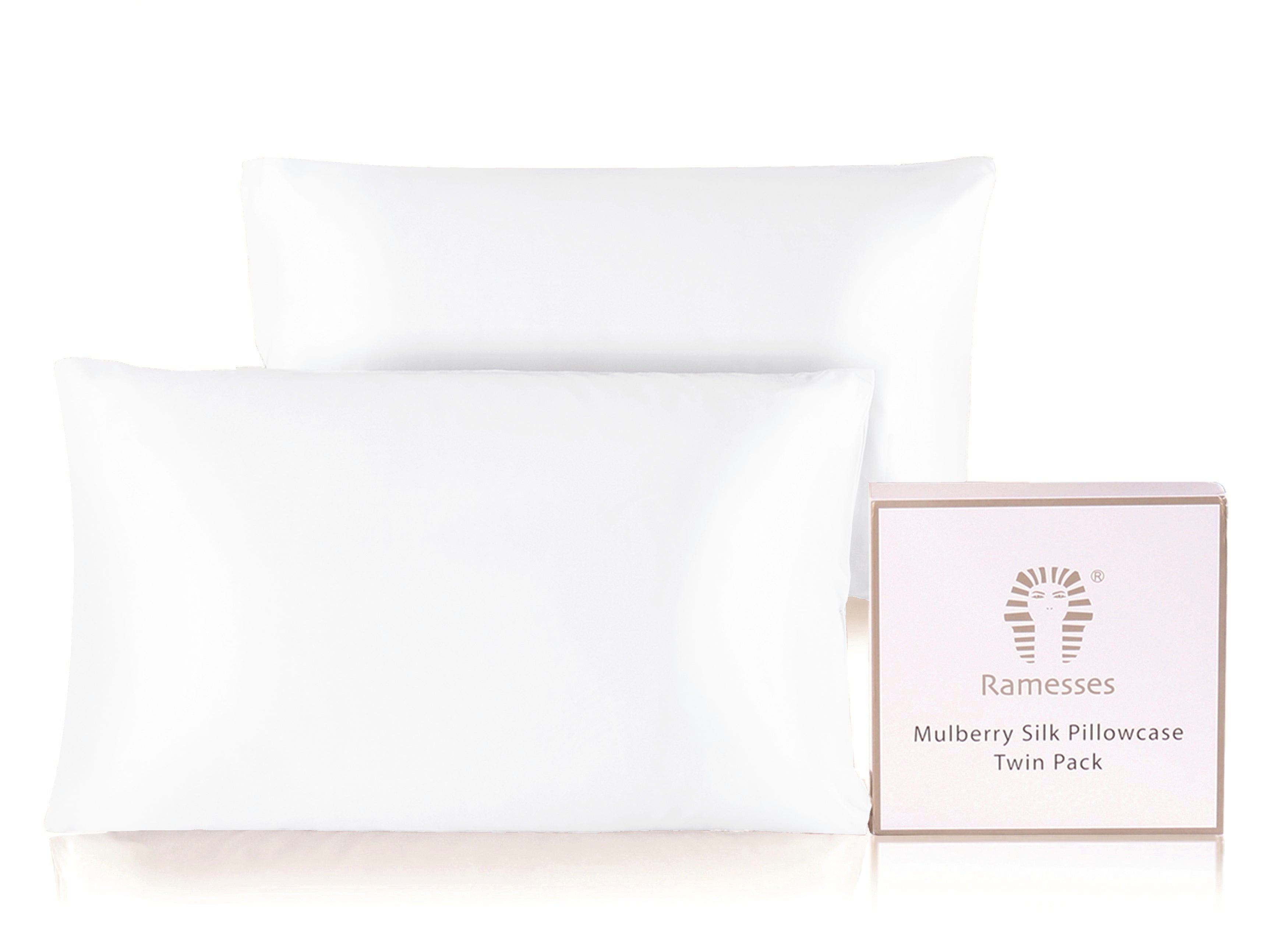 The Silk Pillowcase Duo — Mulberry Beauty Sleep Set