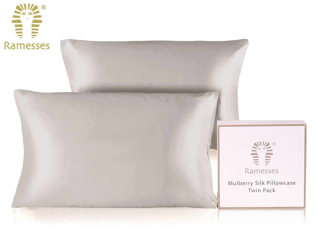 The Silk Pillowcase Duo — Mulberry Beauty Sleep Set
