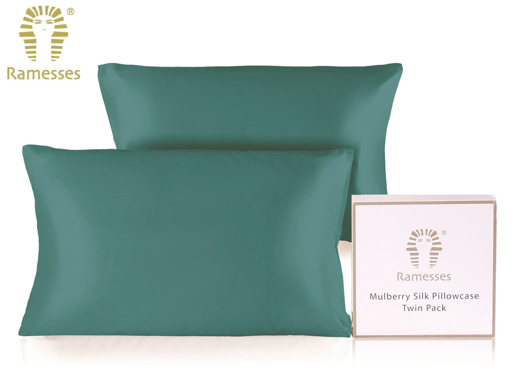 The Silk Pillowcase Duo — Mulberry Beauty Sleep Set