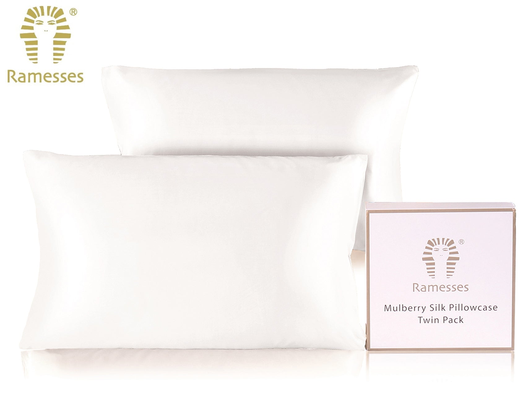 The Silk Pillowcase Duo — Mulberry Beauty Sleep Set