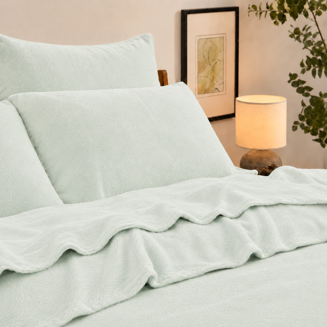 Teddy Fleece Fitted Sheet Combo Set
